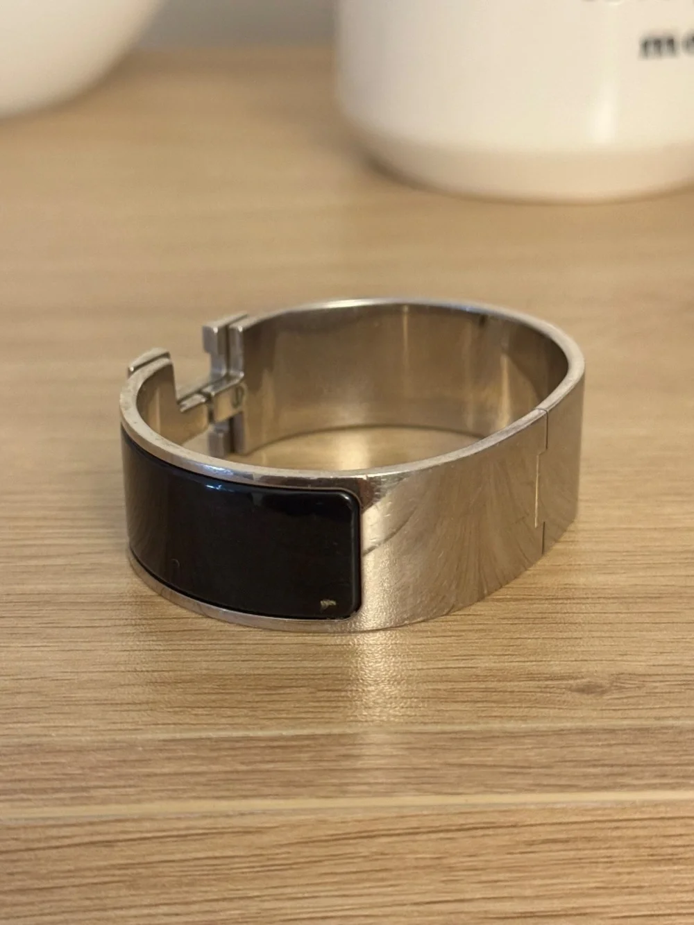 Hermès Enamel Clic Clac H Bangle Bracelet